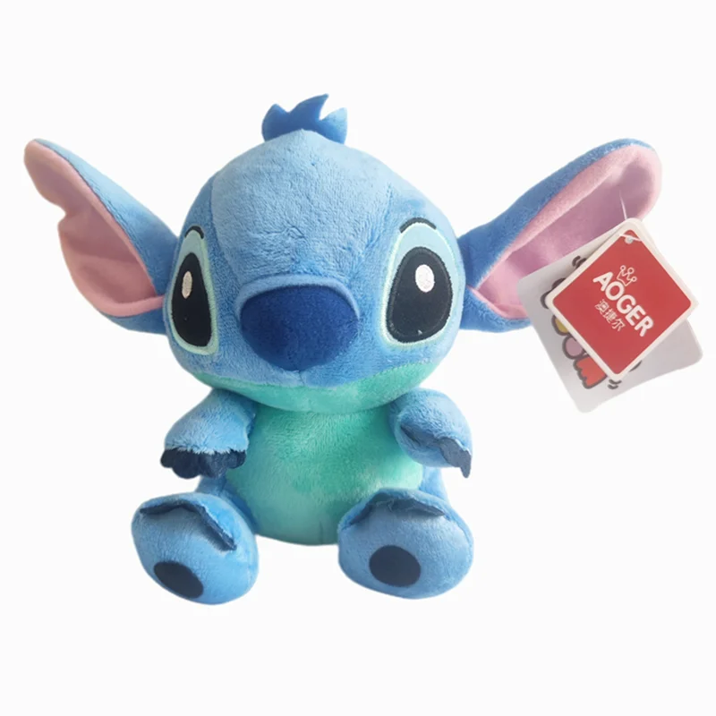 DISNEY Lilo & Stitch Plush Toys Pink Lilo Blue Stitch Stuffed Plush Dolls Pendant Toys Models Cute Boy Girl Birthday Gift - Imagen 2