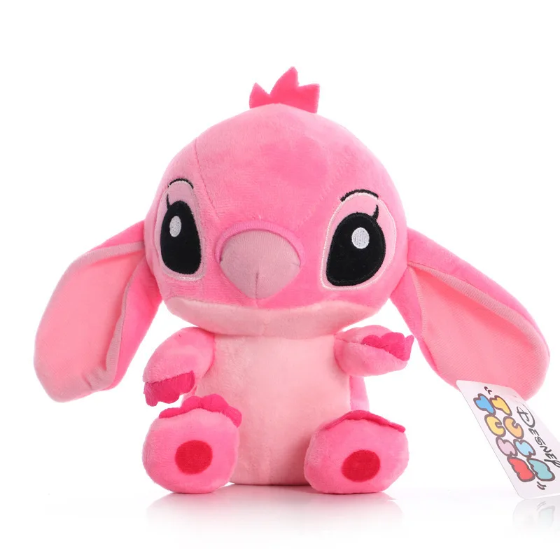 DISNEY Lilo & Stitch Plush Toys Pink Lilo Blue Stitch Stuffed Plush Dolls Pendant Toys Models Cute Boy Girl Birthday Gift - Imagen 14