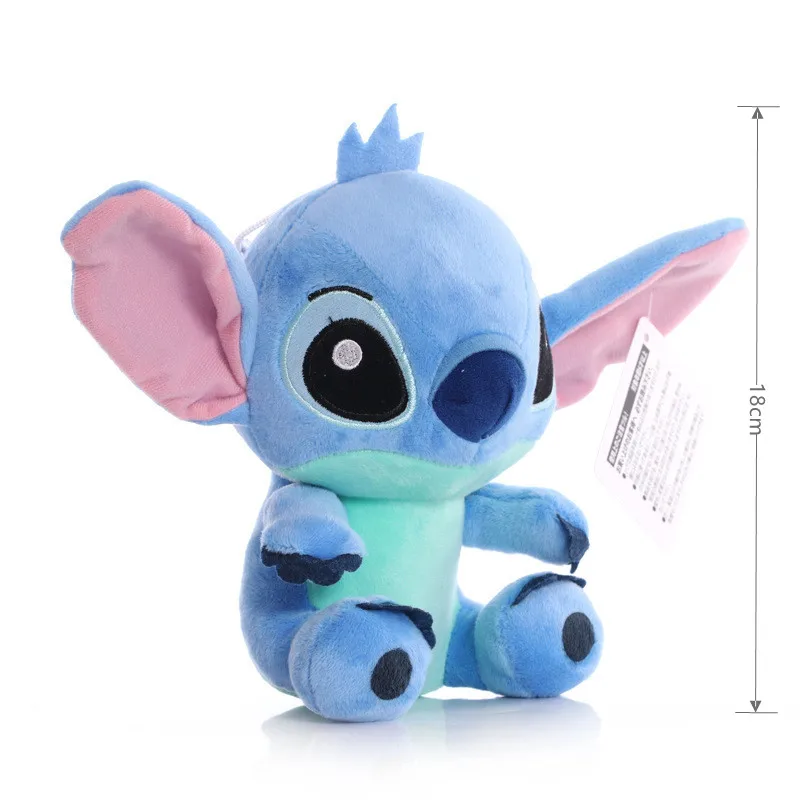 DISNEY Lilo & Stitch Plush Toys Pink Lilo Blue Stitch Stuffed Plush Dolls Pendant Toys Models Cute Boy Girl Birthday Gift - Imagen 7