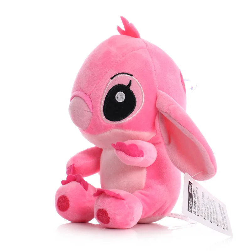 DISNEY Lilo & Stitch Plush Toys Pink Lilo Blue Stitch Stuffed Plush Dolls Pendant Toys Models Cute Boy Girl Birthday Gift - Imagen 6