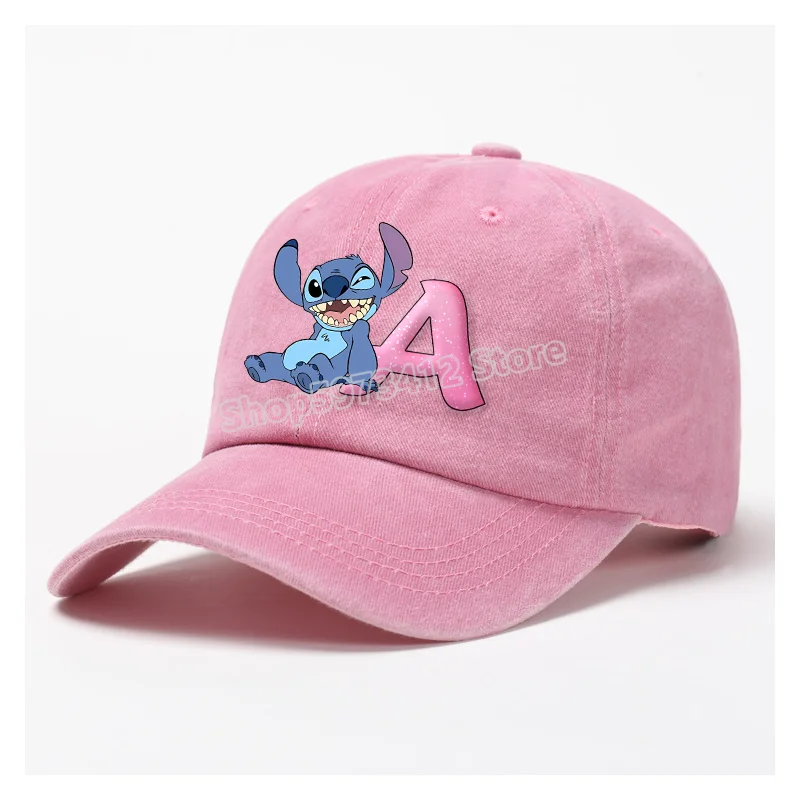 Stitch Sunshade Baseball Cap Girls Sun Hat Sales Outdoor Sport Hot Boys Sunbonnet A-Z Letters Figures Adult Retro Headgear Gifts - Imagen 31